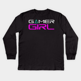 Gamer girl Kids Long Sleeve T-Shirt